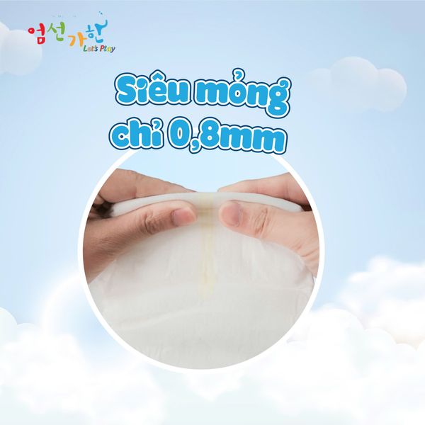 Bỉm Let's Play quần, dán đủ size