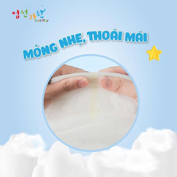 Bỉm Let's Play quần, dán đủ size