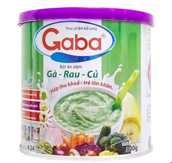 Bột ăn dặm Gaba gà rau củ - 300g (6M+)