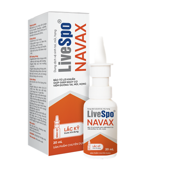 Xịt mũi cho bé chứa bào tử lợi khuẩn LiveSpo NAVAX (0m+)