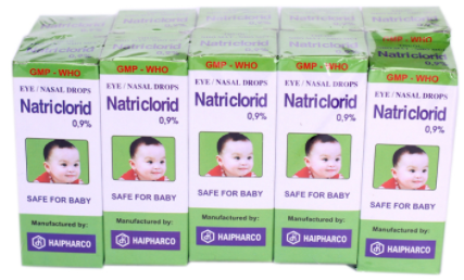 Nước muối sinh lý NatriClorid 0,9% Haipharco