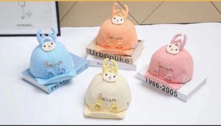 Mũ lưỡi trai Fauin tuần lộc Hồng