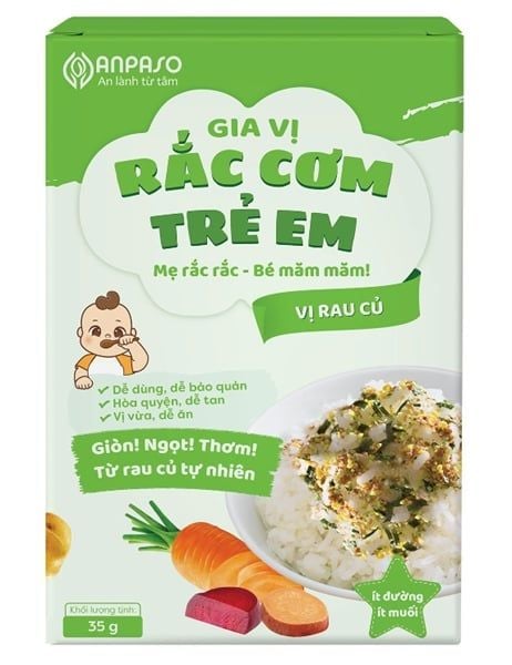 Gia vị rắc cơm Anpaso vị rau củ 1Y+ (35g)