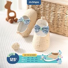 Giày tập đi BG có nơ Mompa MP703 sz140