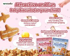 Bánh quy Natufoodies hình máy bay - Vị chuối, bí đỏ 100g 12M+