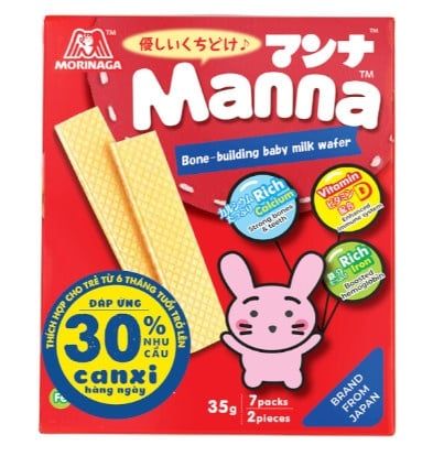 Bánh xốp sữa Morinaga Manna