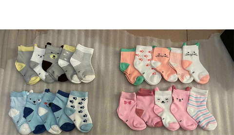 Set 5 tất cổ cao cho bé - Size M
