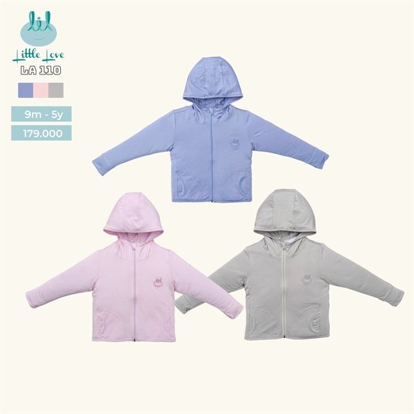Áo chống nắng BT LIL LA110 Ghi size 4Y (15-17kg)