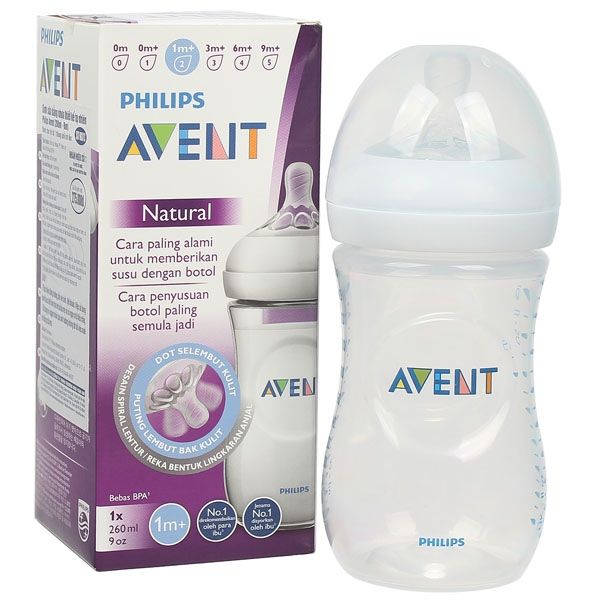 Bình sữa Philips Avent nhựa PP BPA Free cổ rộng mô phỏng tự nhiên