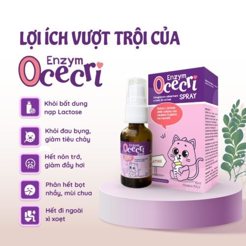 Enzym Ocecri - Điều trị bất dung nạp