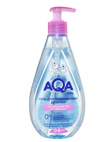 Dung dịch vệ sinh, kháng khuẩn chống viêm bé gái AQA 0-8Y 250ML