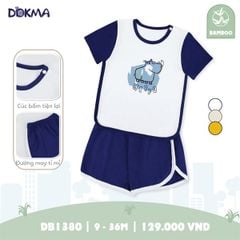 H.Bộ cộc tay cài vai Vàng 6-9M