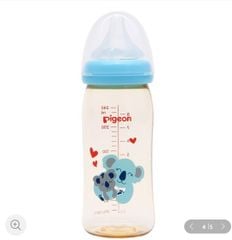 Bình sữa PPSU Plus 240ml Gấu Koala Pigeon