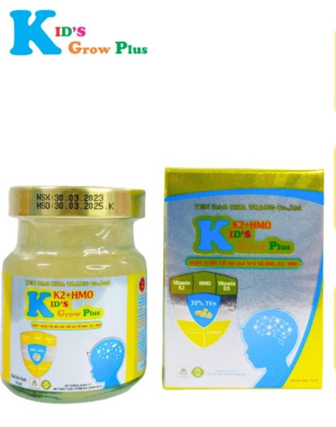 Yến Sào Kids Grow Plus 30% bổ sung K2 HMO hộp 70ml (1Y+)