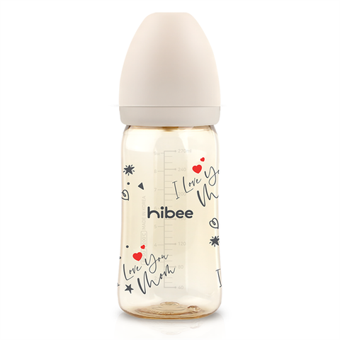 Bình sữa trẻ em I Love You Mom Hibee - 270ml