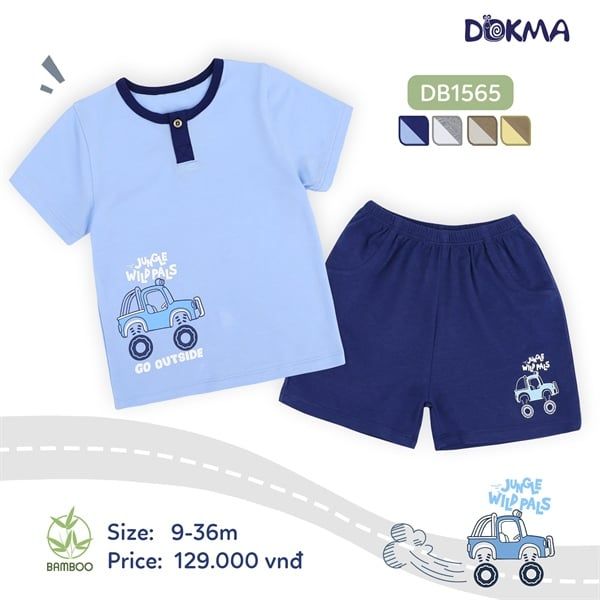 H.Bộ Cộc tay BT Trắng 9-12M