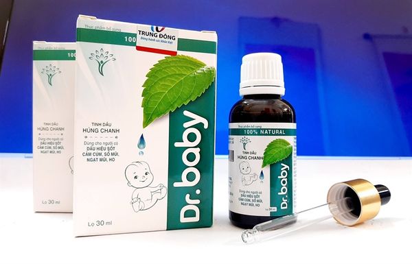 Tinh dầu húng chanh cho bé Dr.Baby 30ml
