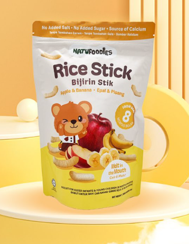 Bánh gạo Natufoodies - Vị Táo, chuối 35g 8M