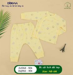 Áo cài lệch dài tay Dokma DA968