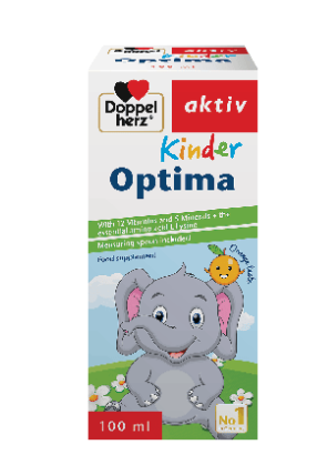 Siro bổ sung vitamin cho bé Doppelherz Kinder Optima hỗ trợ giúp bé ăn ngon, ngủ ngon
