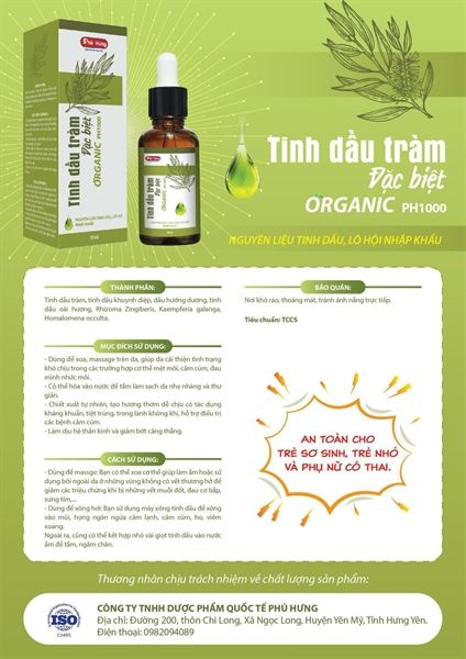 Tinh dầu tràm Organic