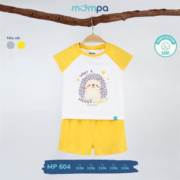 Bộ cộc tay Mompa MP604 Vàng size 1Y