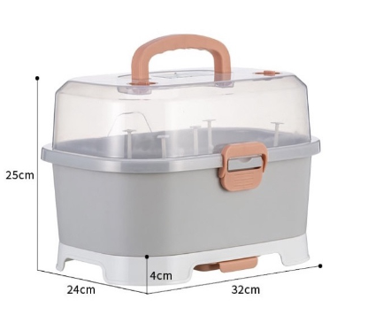 Giá úp bình sữa Kichilachi -  ghi