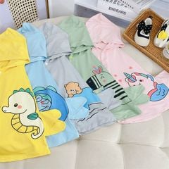 Áo choàng chống nắng cho bé Fusj Baby Màu Xanh rêu số 2 (12-18kg)