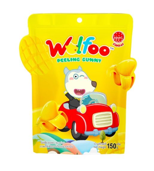Kẹo dẻo bóc vỏ Wolfoo vị Xoài 150g
