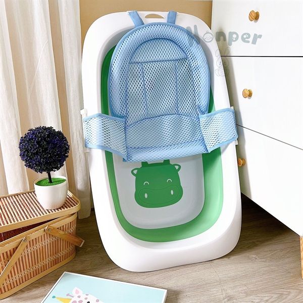 Chậu tắm bò sữa kèm lưới gấp gọn