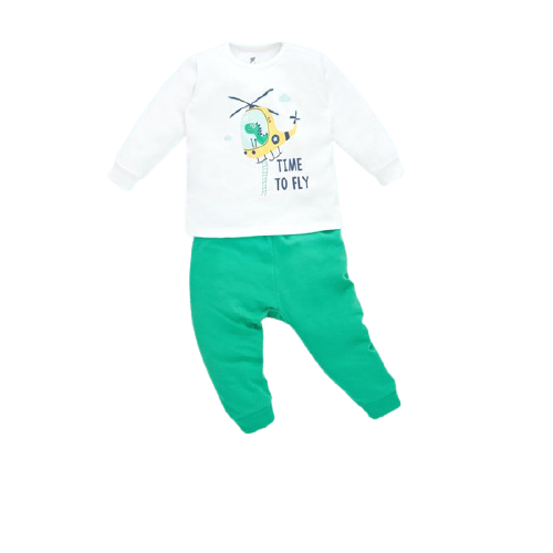 Bộ Lullaby NH135B trắng xanh CLO