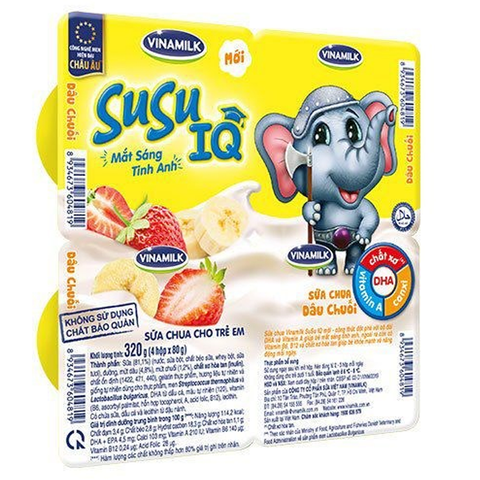 Sữa chua SuSu IQ 80g (vỉ 4)