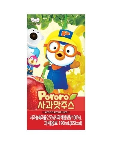 Nước Ép Trái Cây Pororo Segom - Vị Táo - 190ml