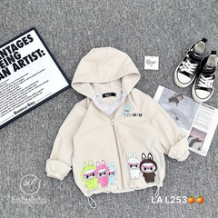 Áo khoác gió lót nỉ Labubu cho bé (Mẫu mới đẹp)