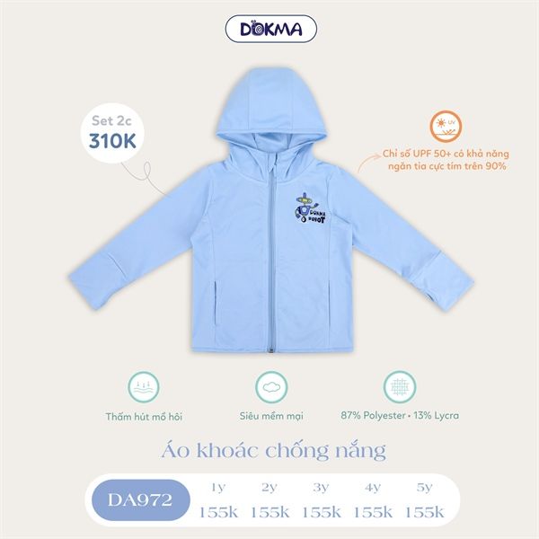 Áo chống nắng Dokma DA972 (5Y)