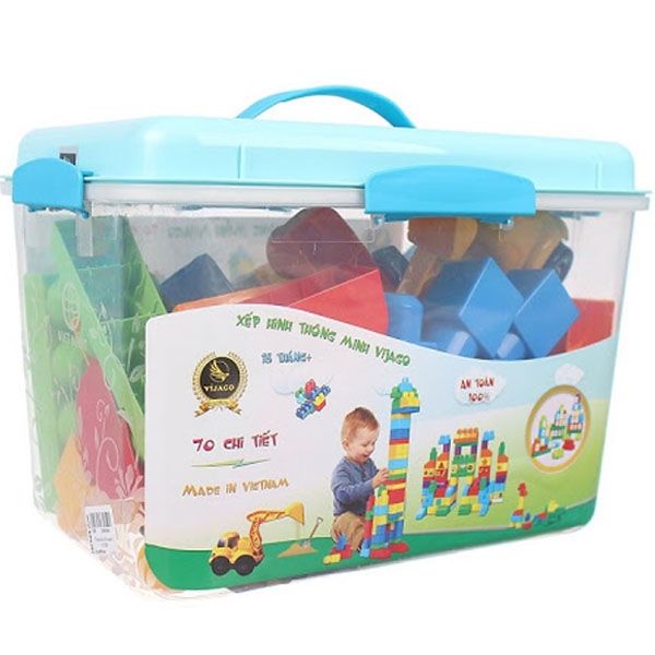 Đồ chơi xếp hình thông minh Vijago 70 chi tiết