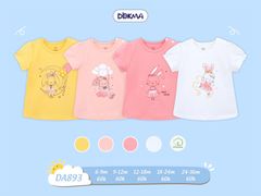 Áo cài vai cộc tay bé gái DA893 (6-9M)