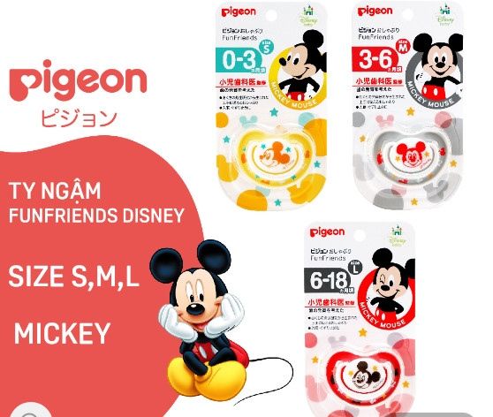 TY NGẬM DISNEY SIZE M MICKEY MOUSE