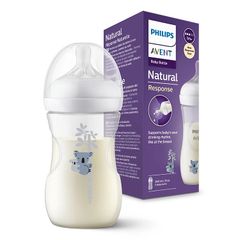 Bình sữa mô phỏng Avent SCY903.67 260Ml Gấu trúc