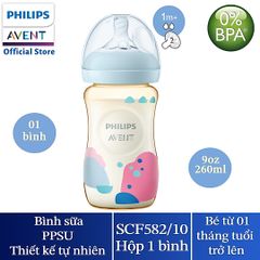 Bình sữa mô phỏng tự nhiên Philips Avent PPSU (Có họa tiết)