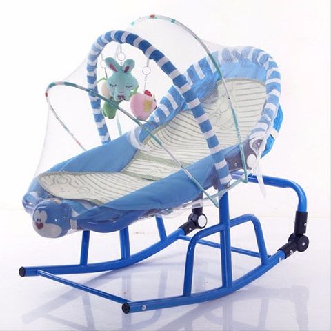 Ghế rung phát nhạc cho bé (màu xanh)