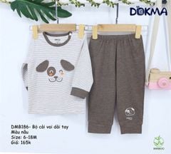 Bộ cài vai dài tay Dokma DMB186 (3-6M) CLO