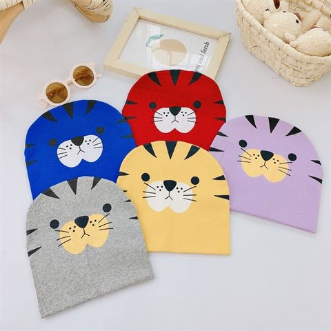 Mũ len hổ vằn - Tím