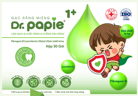 Gạc răng miệng Dr.Papie 1Y+
