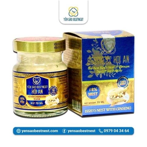 Tổ yến chưng sẵn Bestnest Hội An Nhân sâm 18%