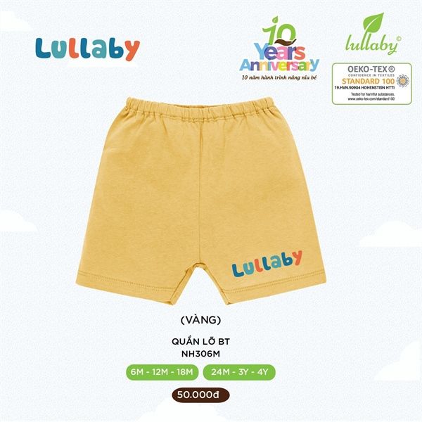 Quần lỡ bé trai - vàng
