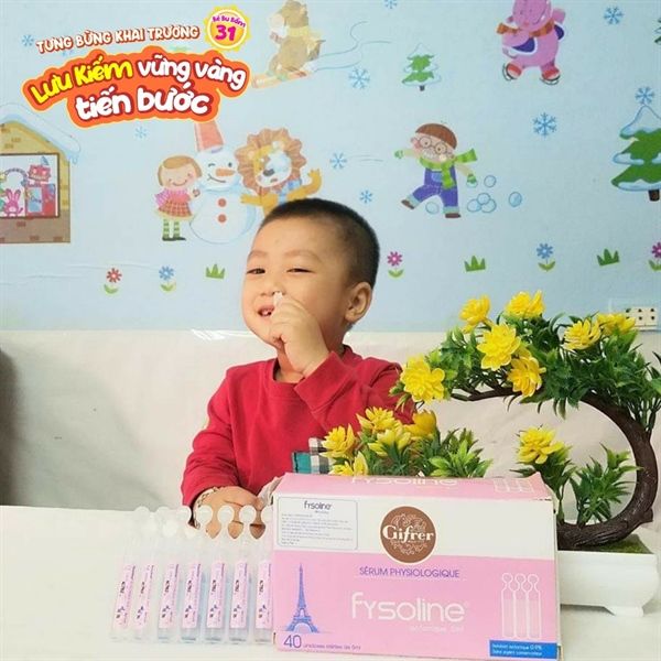 Nước muối sinh lý Fysoline hồng (Hộp 40 ống x 5ml)