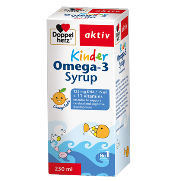 Siro bổ sung Omega-3 cho bé Doppelherz 250ml (1Y+)