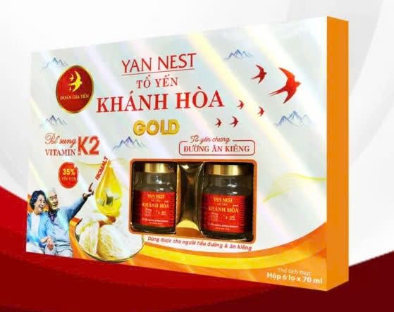 Tổ yến chưng sẵn Yan nest đường ăn kiêng Isomalt 35% ( hộp 6x70ml)