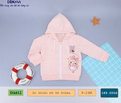 Áo khoác mũ kéo khoá Dokma DA612 (6-9M) CLO